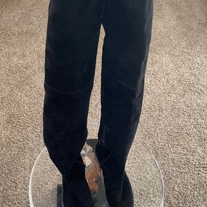 Stuart Weitzman Black Suede Over the Knee Boots Women US Size 4